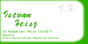 istvan heisz business card